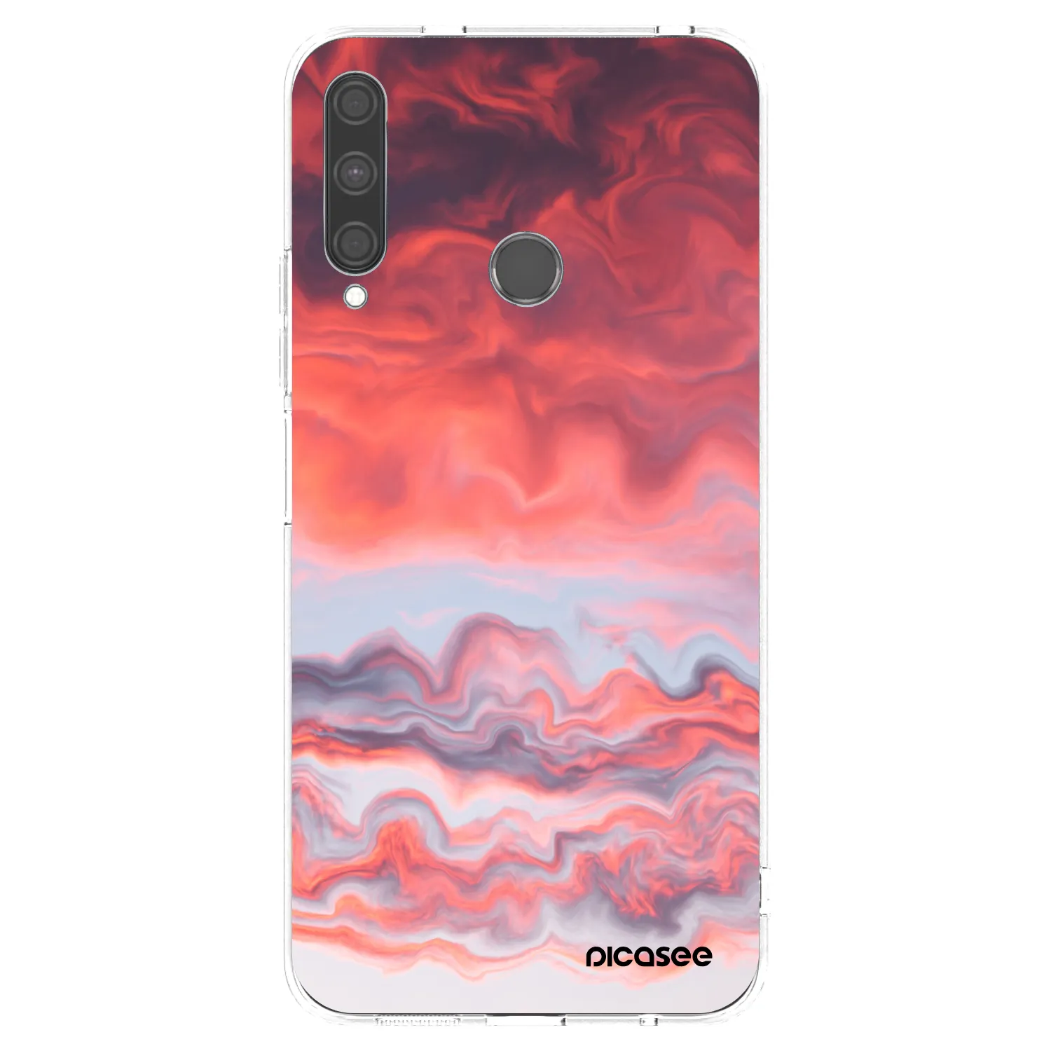 Picasee Huawei P40 Lite E Hülle - Transparentes Silikon - Sunset
