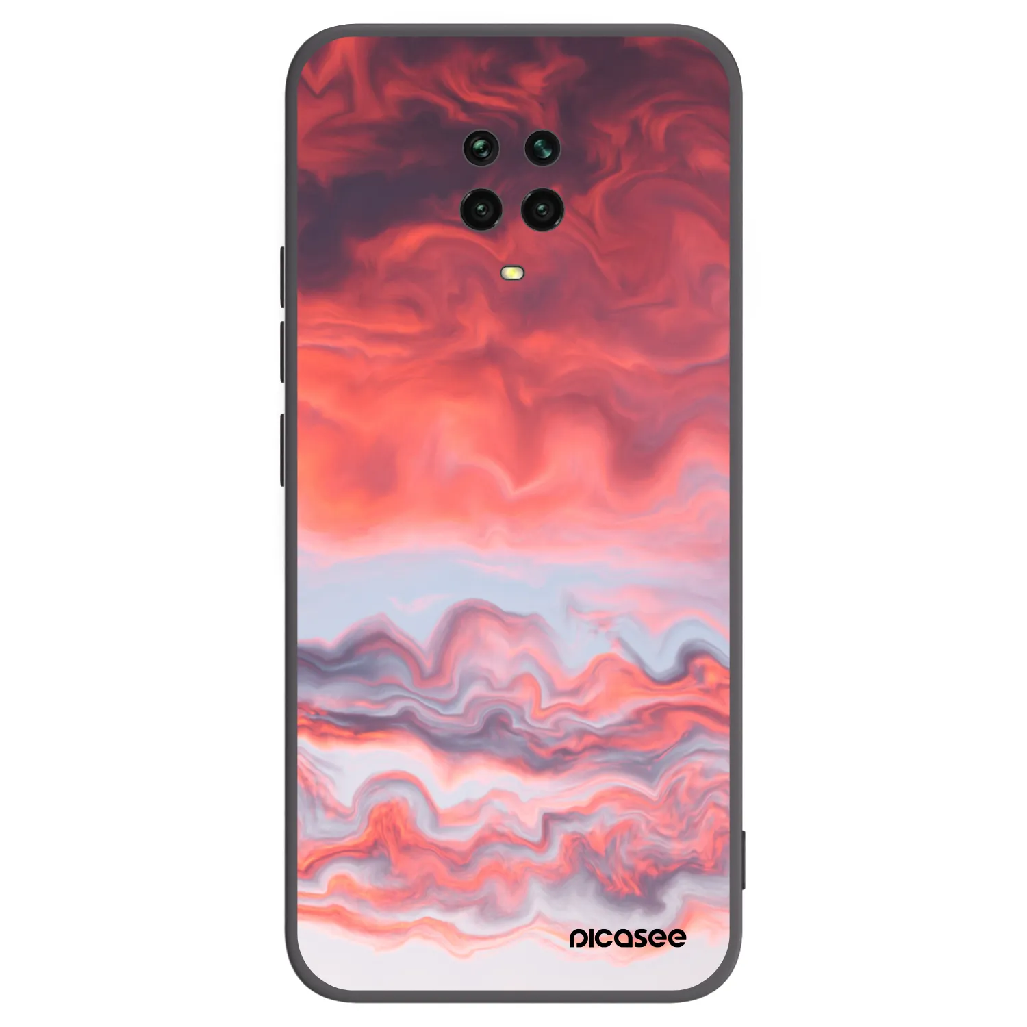 Picasee Xiaomi Redmi Note 9 Pro Hülle - Schwarzes Silikon - Sunset