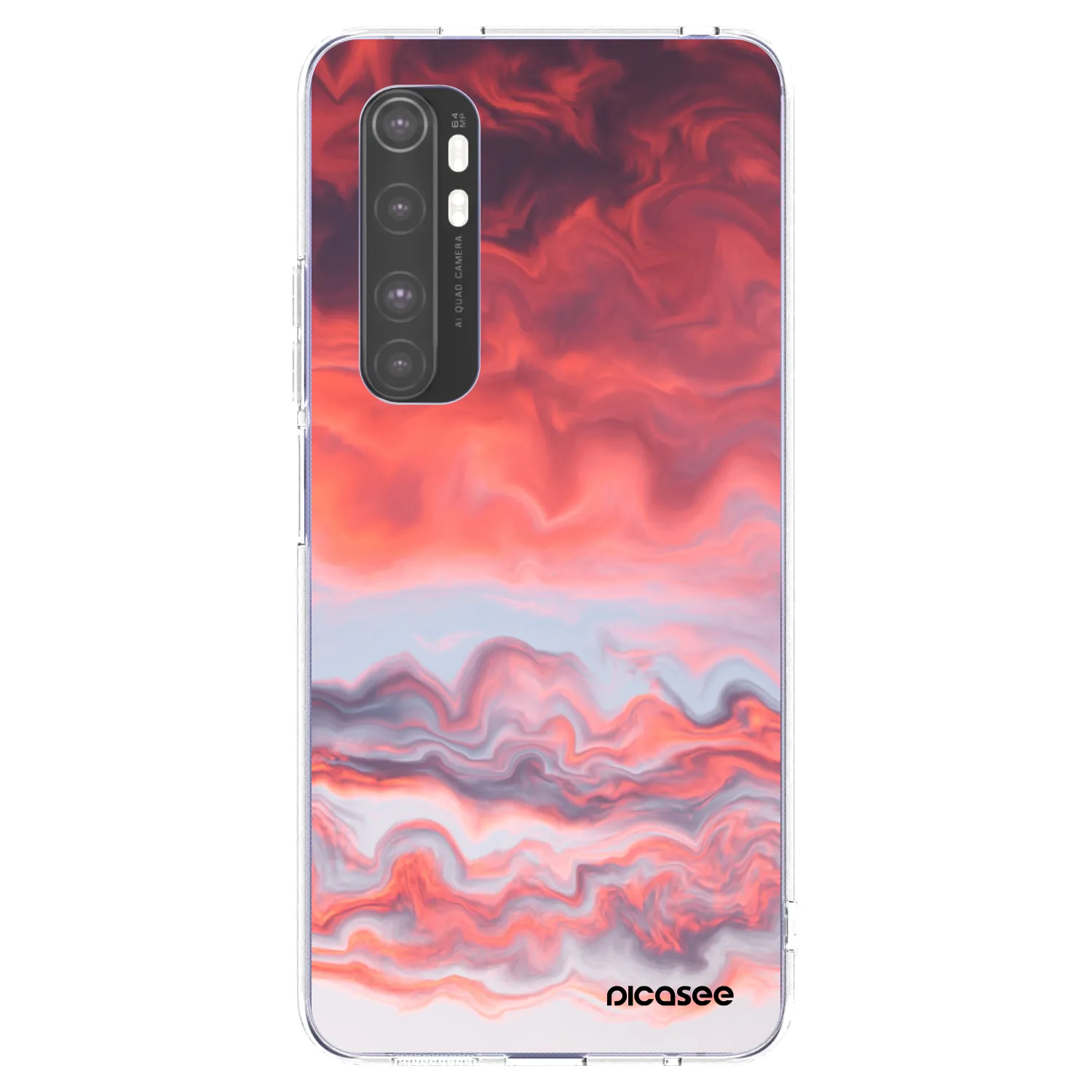 Picasee Xiaomi Mi Note 10 Lite Hülle - Transparentes Silikon - Sunset