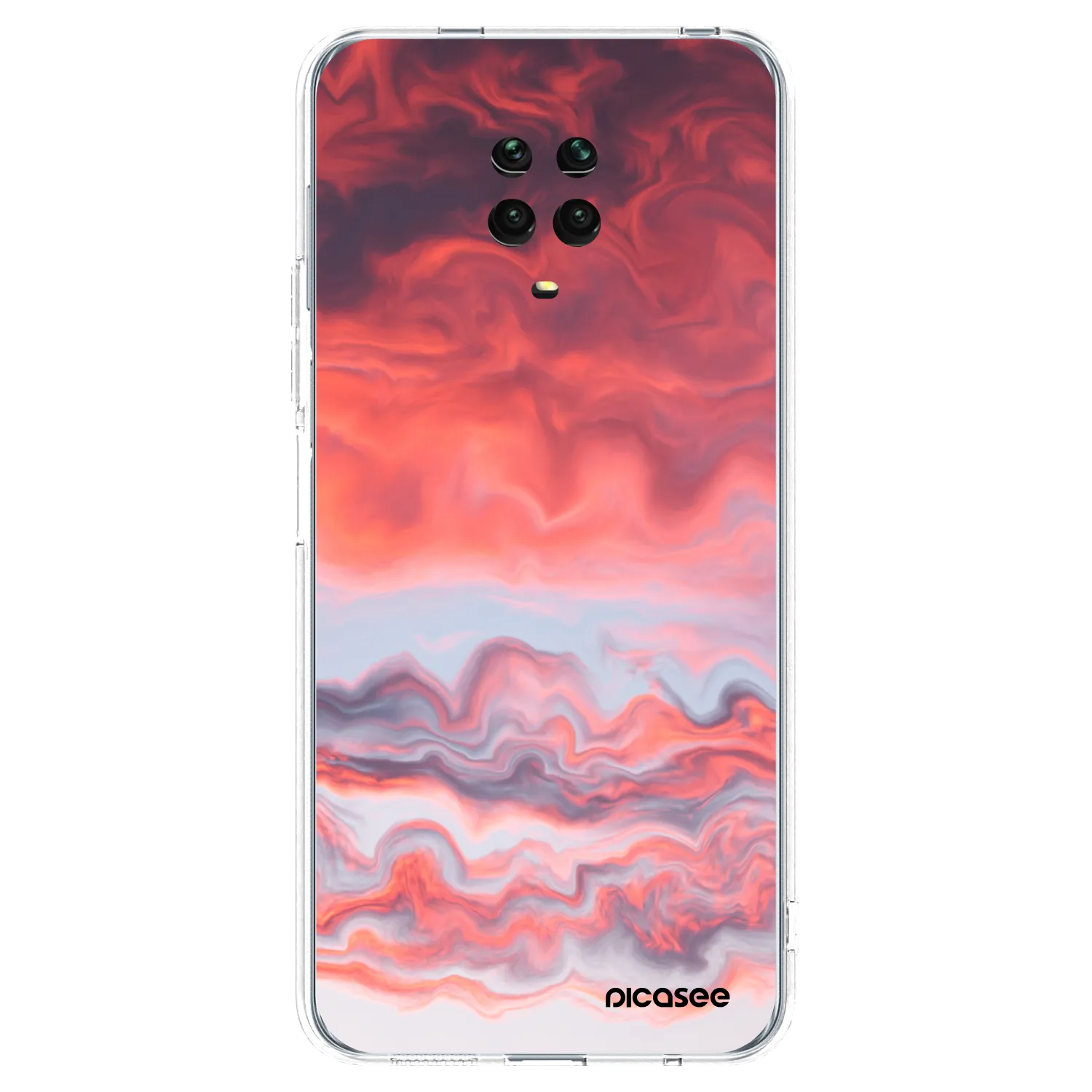 Picasee Xiaomi Redmi Note 9S Hülle - Transparentes Silikon - Sunset