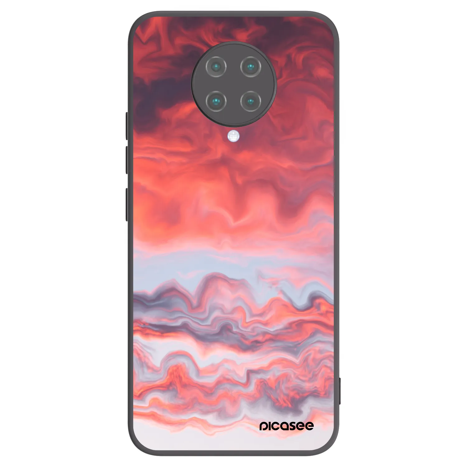 Picasee Xiaomi Poco F2 Pro Hülle - Schwarzes Silikon - Sunset