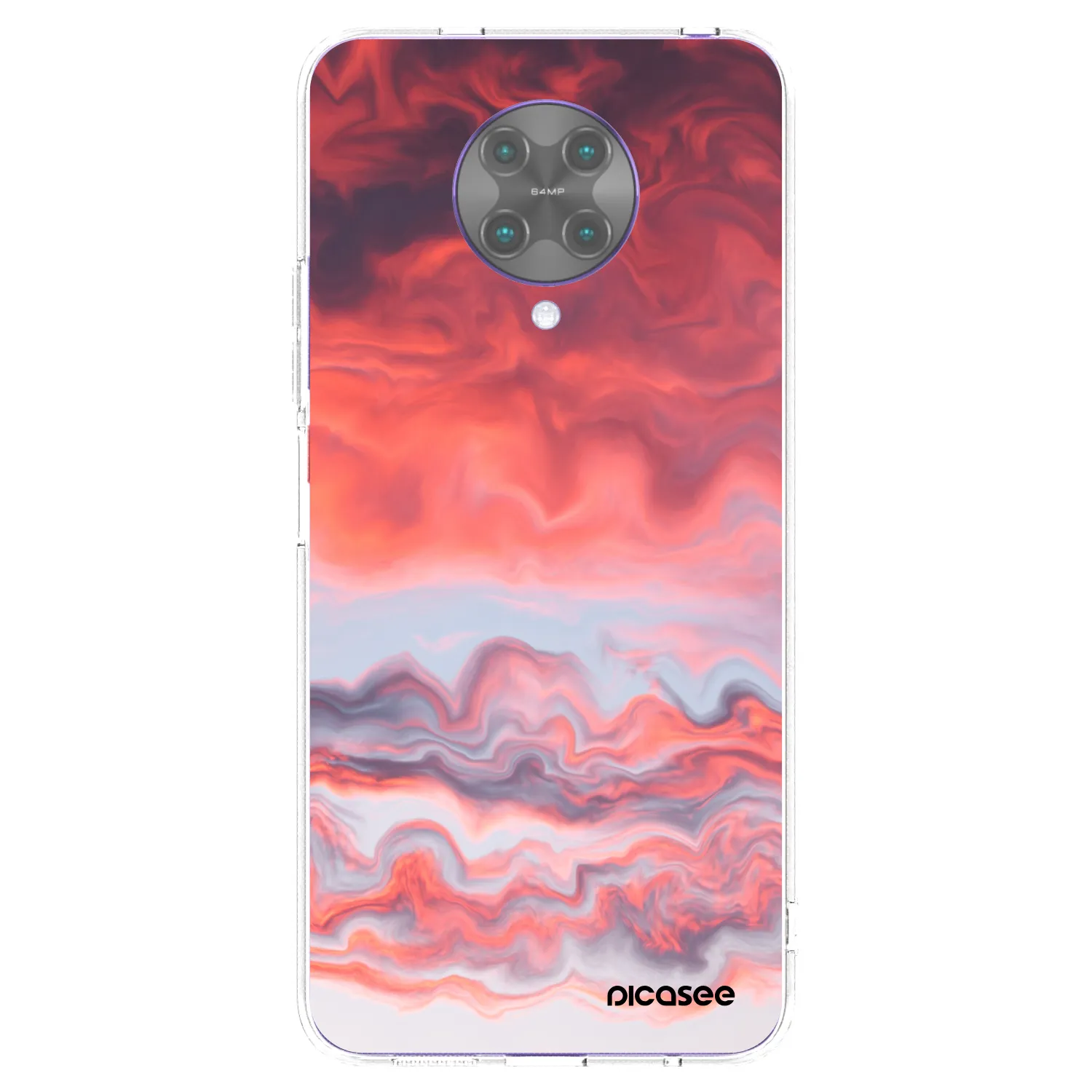 Picasee Xiaomi Poco F2 Pro Hülle - Transparentes Silikon - Sunset