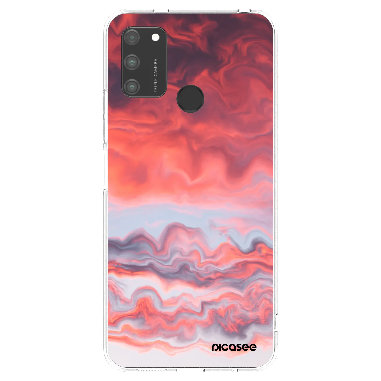 Picasee Honor 9A Hülle - Transparentes Silikon - Sunset