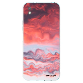 Picasee Xiaomi Redmi 9A Hülle - Schwarzes Silikon - Sunset