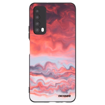 Picasee Huawei P Smart 2021 Hülle - Schwarzes Silikon - Sunset