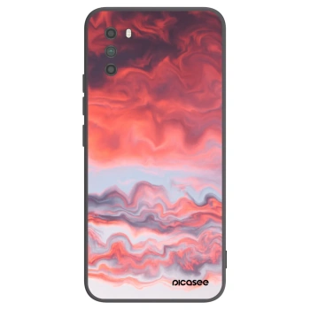 Picasee Xiaomi Poco M3 Hülle - Schwarzes Silikon - Sunset
