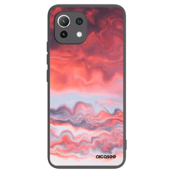 Picasee Xiaomi Mi 11 Lite Hülle - Schwarzes Silikon - Sunset