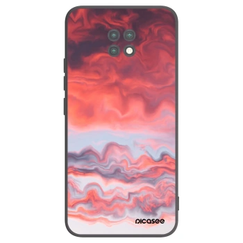 Picasee Xiaomi Redmi Note 9T Hülle - Schwarzes Silikon - Sunset