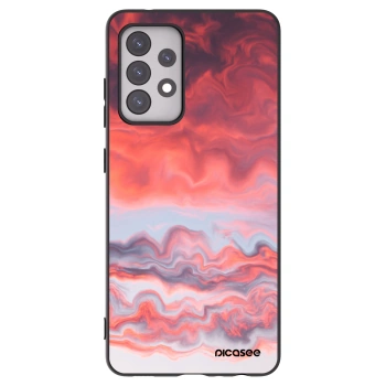 Picasee Samsung Galaxy A52s 5G A528B Hülle - Schwarzes Silikon - Sunset