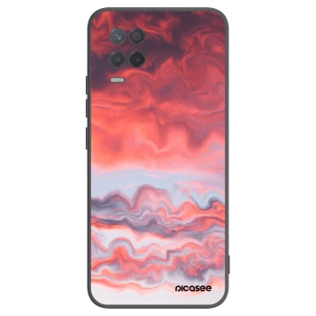 Picasee Realme 8 5G Hülle - Schwarzes Silikon - Sunset