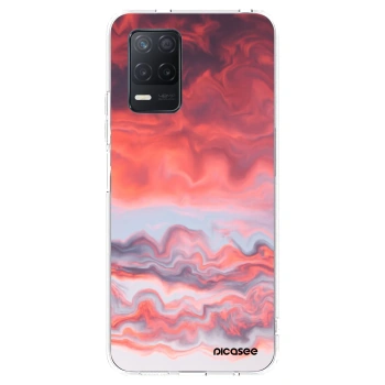 Picasee Realme 8 5G Hülle - Transparentes Silikon - Sunset