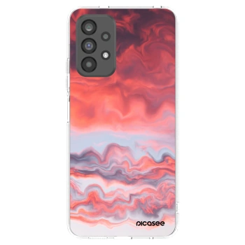 Picasee Samsung Galaxy A73 5G Hülle - Transparentes Silikon - Sunset
