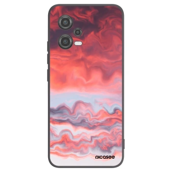 Picasee Xiaomi Poco X5 Hülle - Schwarzes Silikon - Sunset
