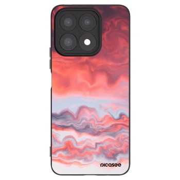 Picasee Honor X8a Hülle - Schwarzes Silikon - Sunset