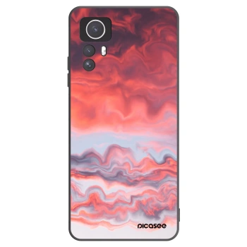 Picasee Xiaomi Redmi Note 12S Hülle - Schwarzes Silikon - Sunset