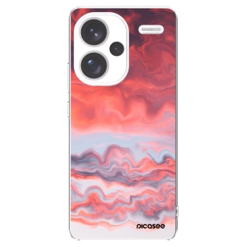 Picasee Xiaomi Redmi Note 13 Pro+ 5G Hülle - Transparentes Silikon - Sunset