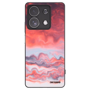 Picasee Xiaomi Redmi Note 13 Pro 4G Hülle - Schwarzes Silikon - Sunset