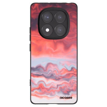 Picasee Xiaomi Redmi Note 14 Pro 5G Hülle - Schwarzes Silikon - Sunset