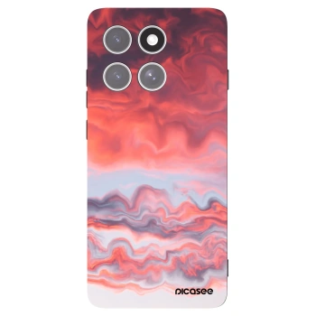 Picasee Motorola Edge 60 Pro Hülle - Schwarzes Silikon - Sunset