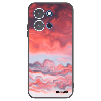 Picasee Xiaomi Redmi 15C 4G Hülle - Schwarzes Silikon - Sunset