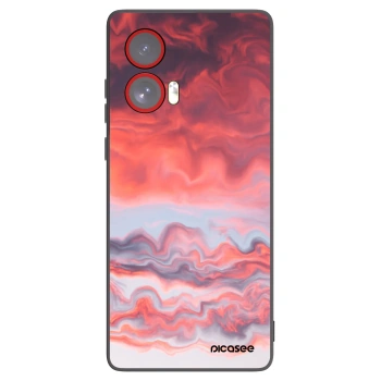 Picasee Motorola Edge 50 Fusion Hülle - Schwarzes Silikon - Sunset