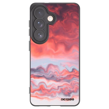 Picasee Samsung Galaxy S26 Hülle - Schwarzes Silikon - Sunset