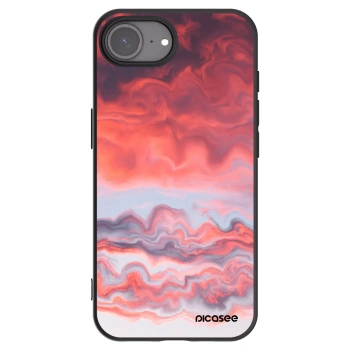 Picasee Apple iPhone 17e Hülle - Schwarzes Silikon - Sunset
