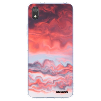Picasee Xiaomi Redmi 7A Hülle - Transparentes Silikon - Sunset