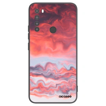 Picasee Xiaomi Redmi Note 8 Hülle - Schwarzes Silikon - Sunset