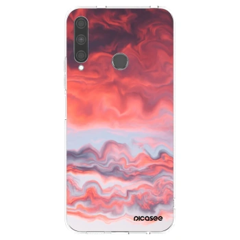 Picasee Huawei P40 Lite E Hülle - Transparentes Silikon - Sunset
