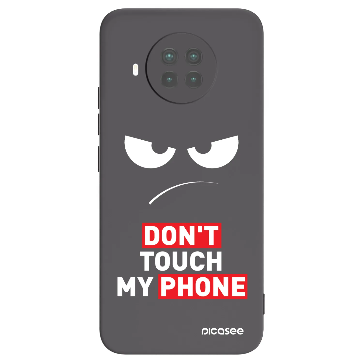 Picasee Xiaomi Mi 10T Lite Hülle - Schwarzes Silikon - Angry Eyes - Transparent