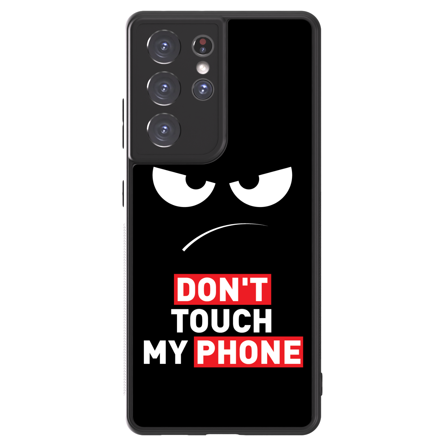 Picasee ULTIMATE CASE für Samsung Galaxy S21 Ultra 5G G998B - Angry Eyes - Transparent
