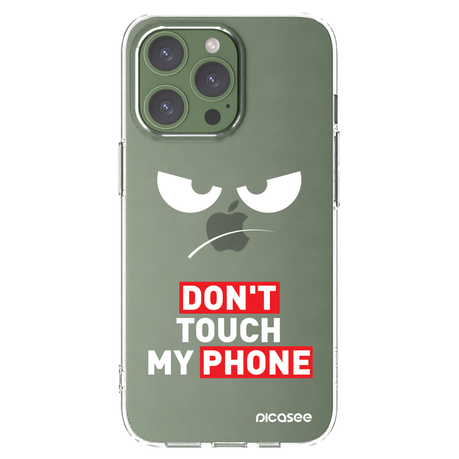 Picasee Apple iPhone 13 Pro Hülle - Transparentes Silikon - Angry Eyes - Transparent