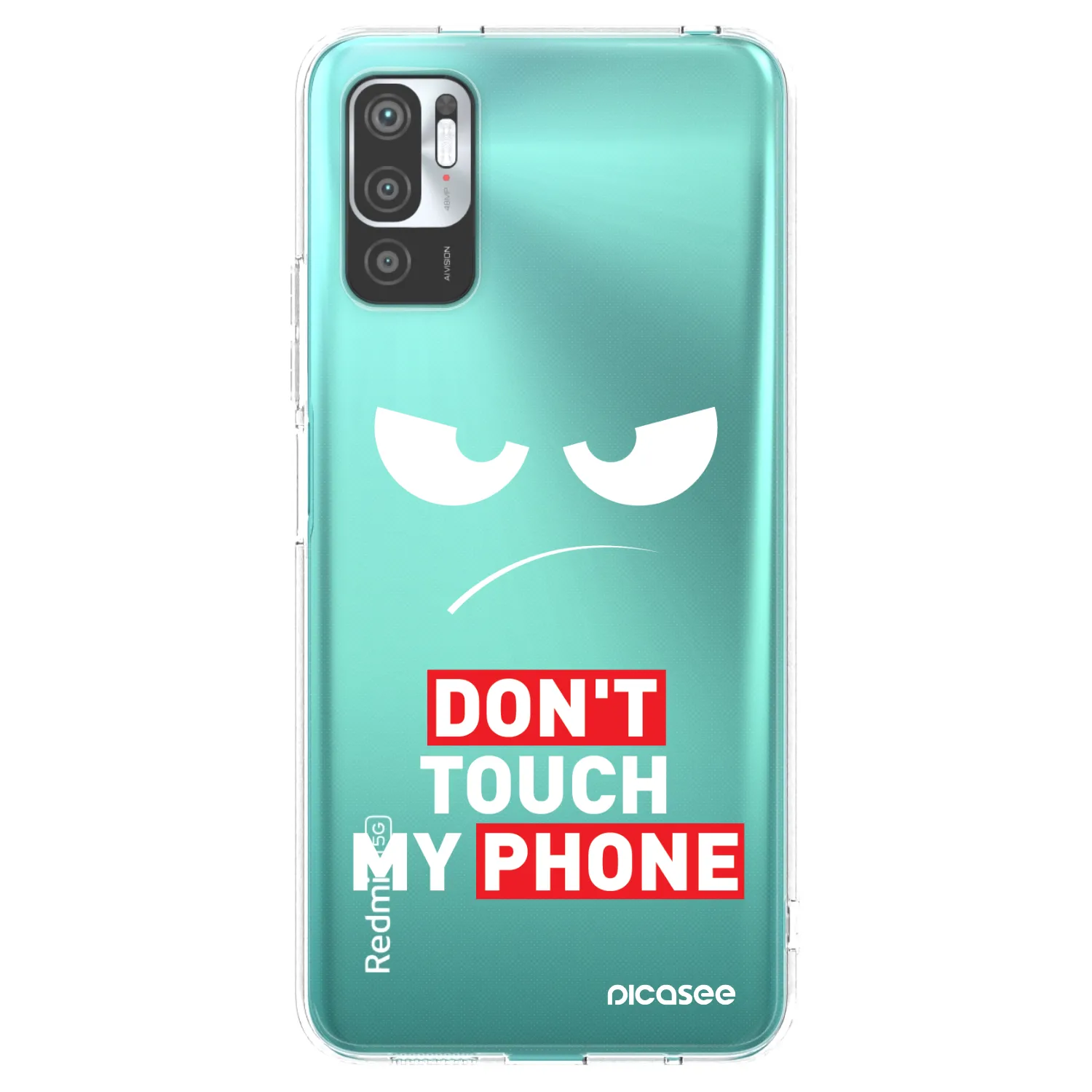 Picasee Xiaomi Redmi Note 10 5G Hülle - Transparentes Silikon - Angry Eyes - Transparent