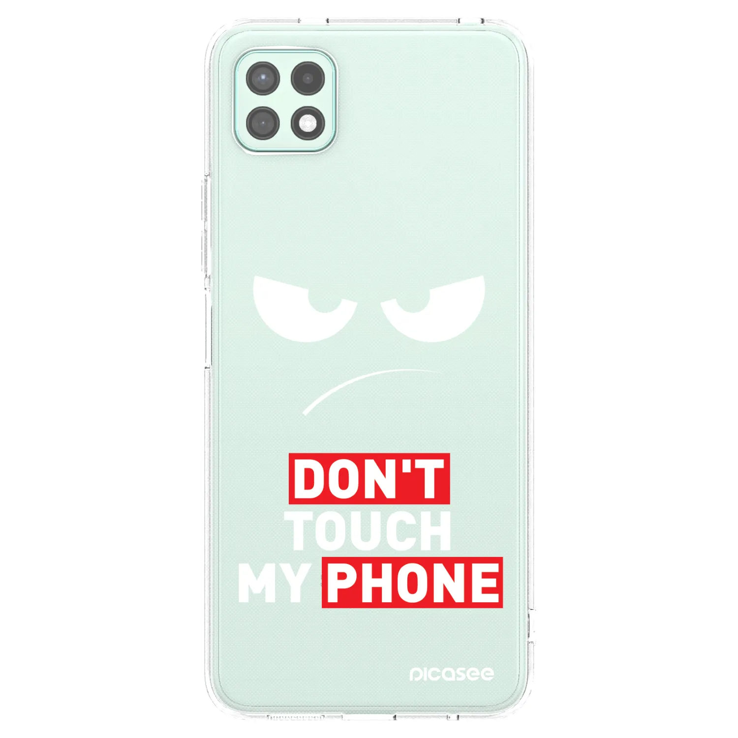 Picasee Samsung Galaxy A22 A226B 5G Hülle - Transparentes Silikon - Angry Eyes - Transparent