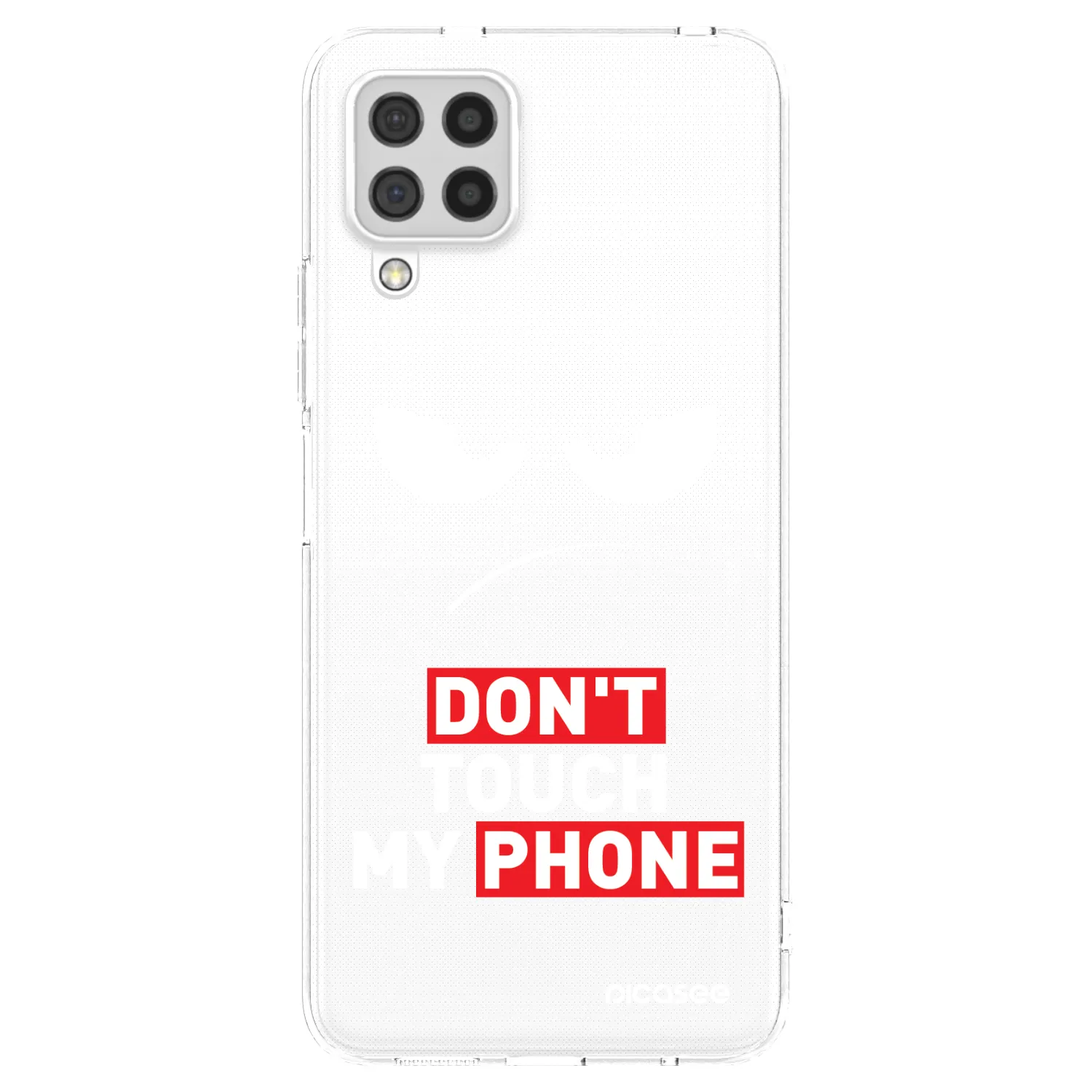 Picasee Samsung Galaxy A22 A225F 4G Hülle - Transparentes Silikon - Angry Eyes - Transparent