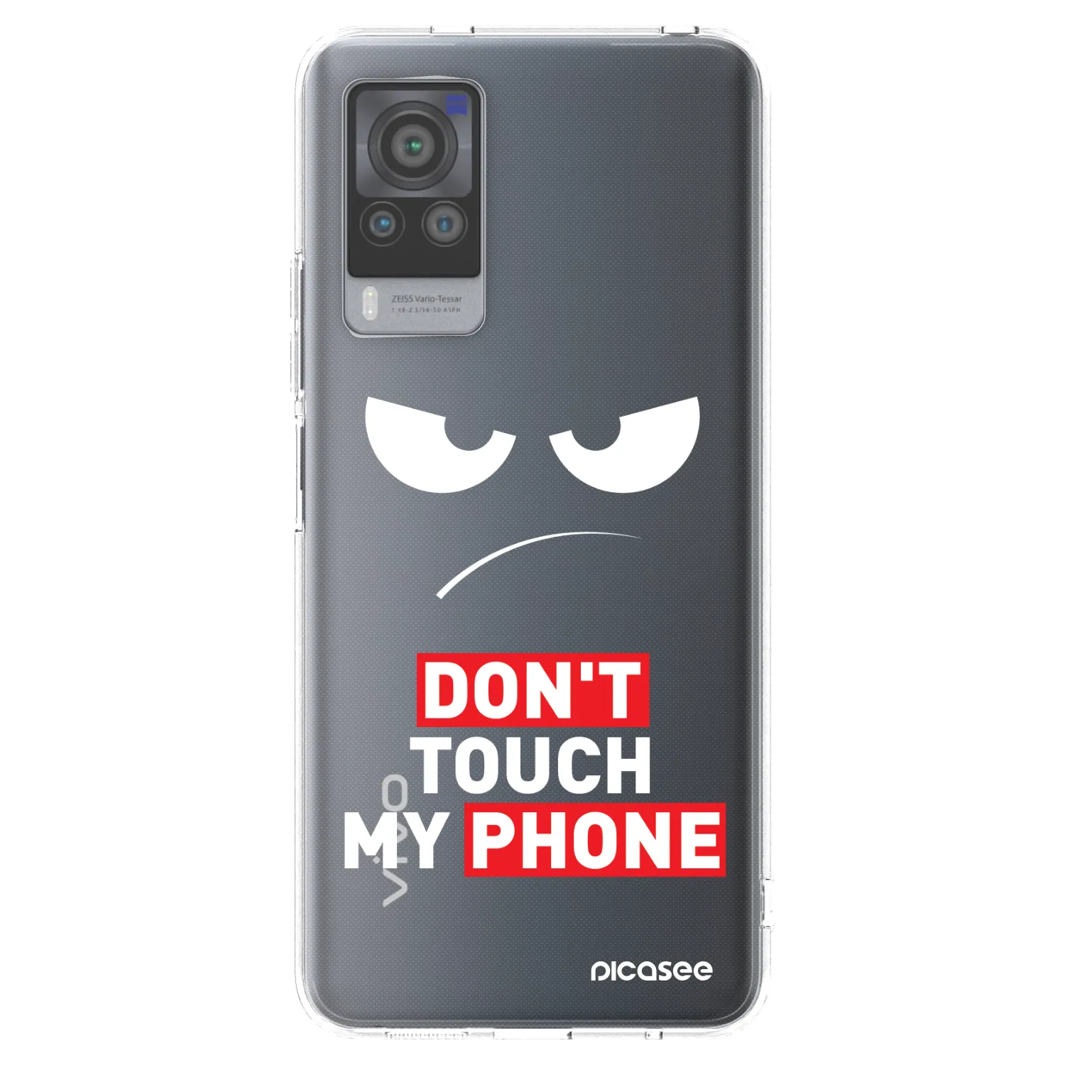 Picasee Vivo X60 Pro 5G Hülle - Transparentes Silikon - Angry Eyes - Transparent