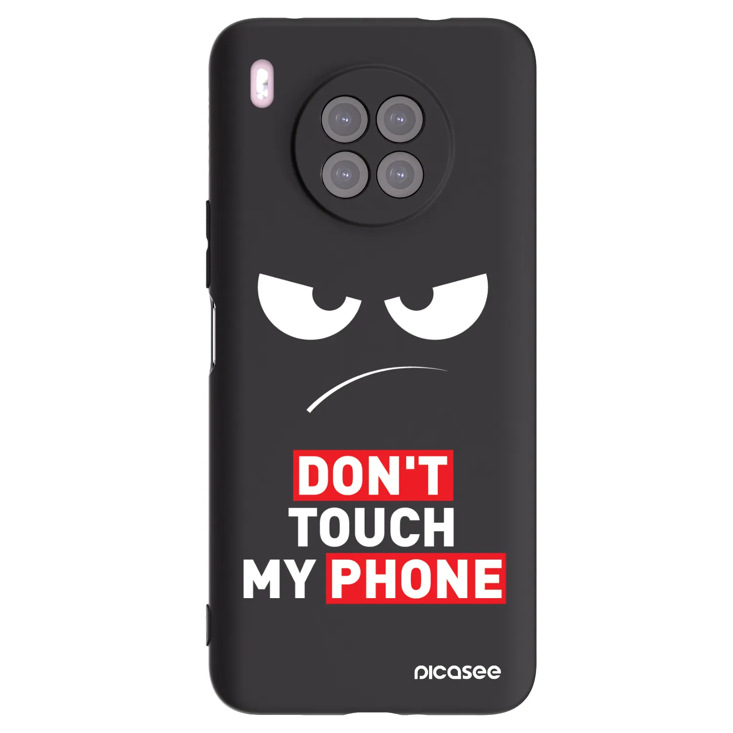 Picasee Huawei Nova 8i Hülle - Schwarzes Silikon - Angry Eyes - Transparent