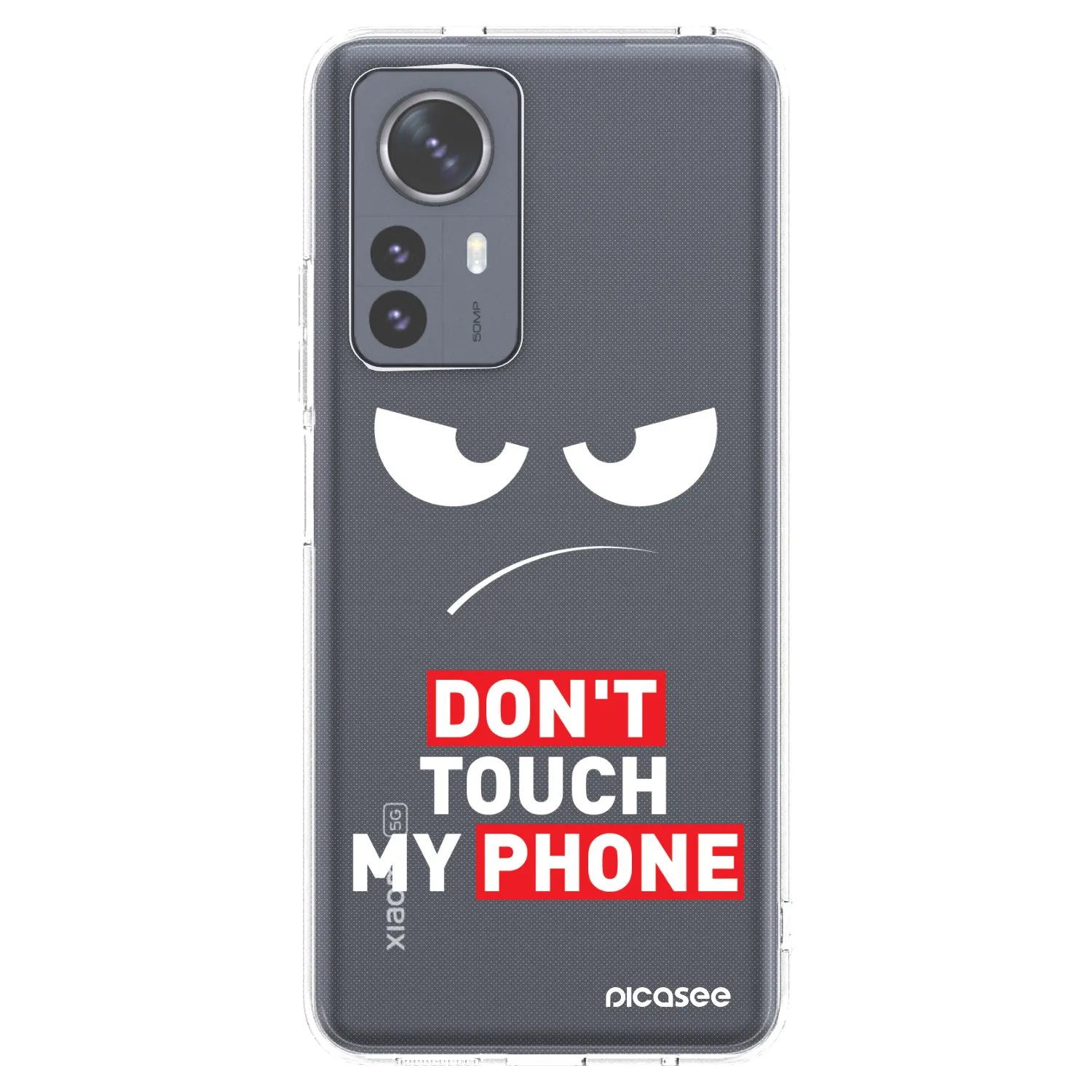 Picasee Xiaomi 12 Pro Hülle - Transparentes Silikon - Angry Eyes - Transparent