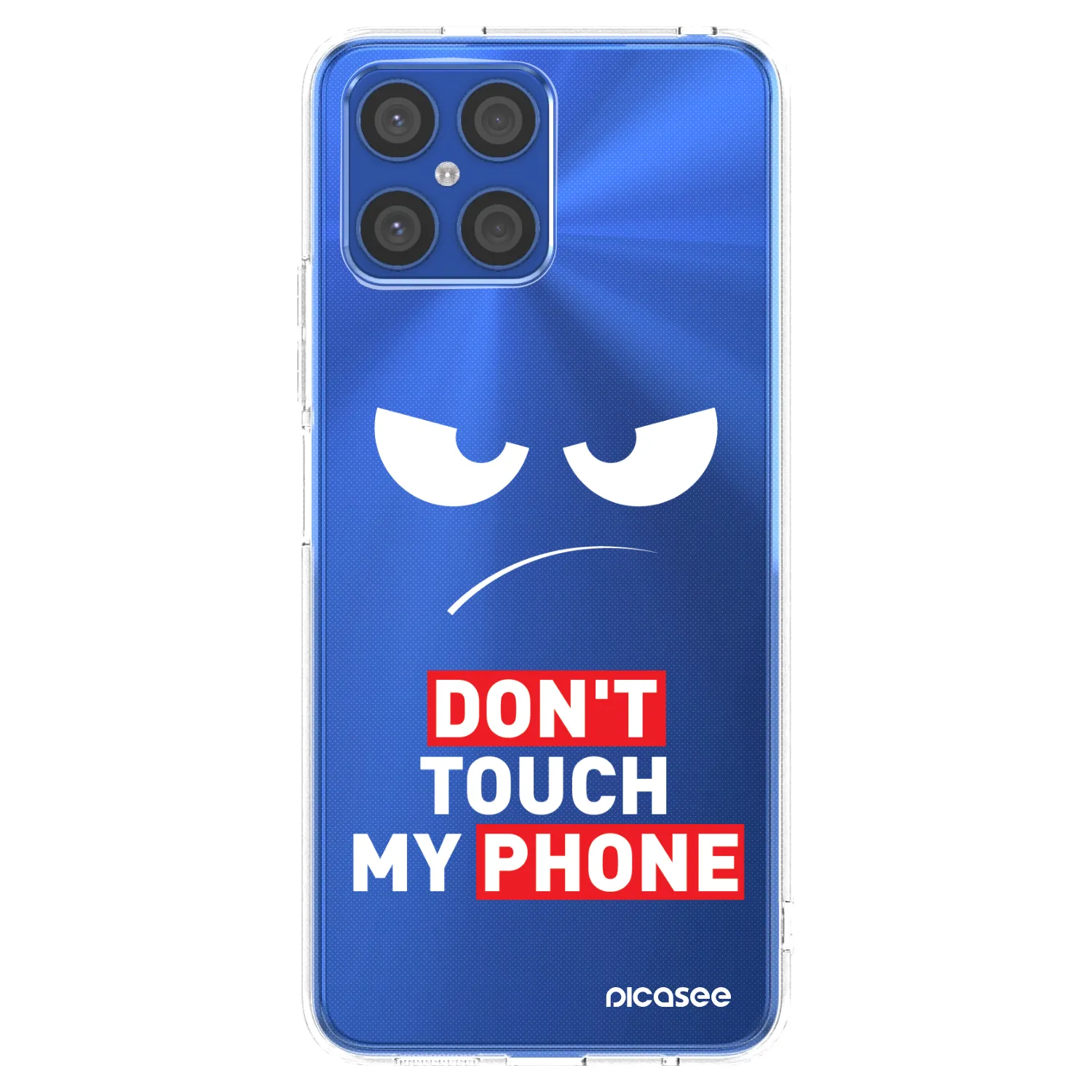 Picasee Honor X8 4G Hülle - Transparentes Silikon - Angry Eyes - Transparent