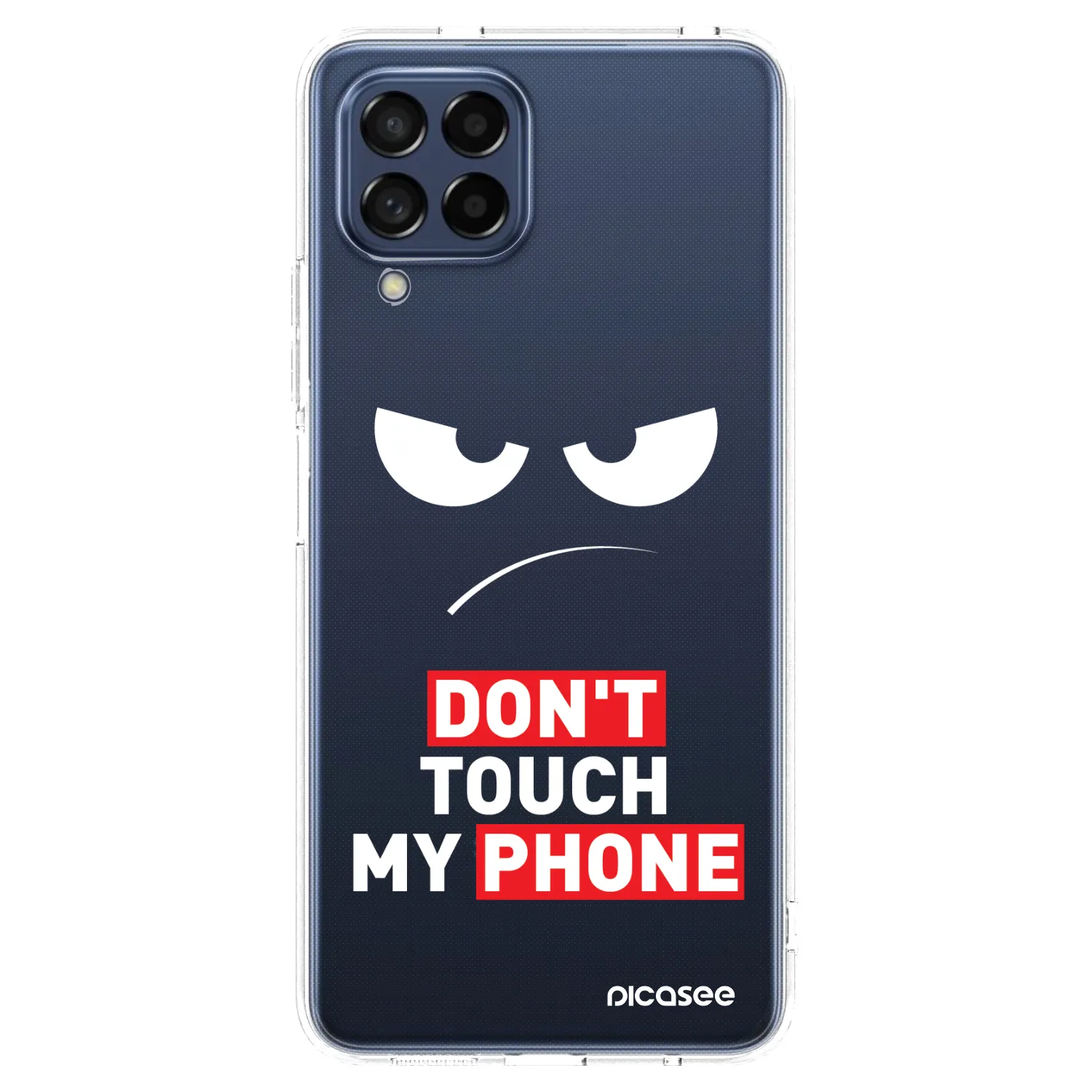 Picasee Samsung Galaxy M53 5G Hülle - Transparentes Silikon - Angry Eyes - Transparent