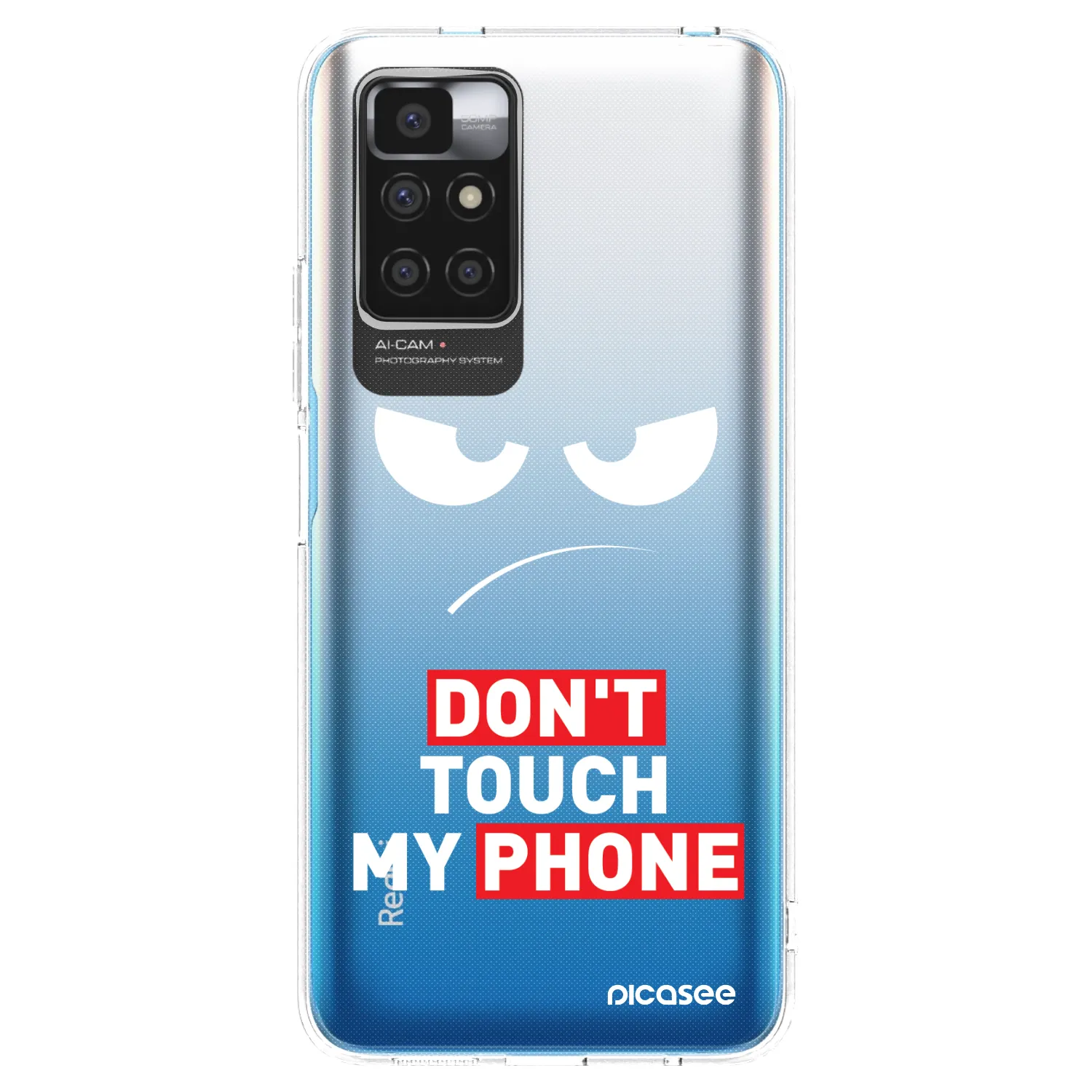 Picasee Xiaomi Redmi 10 (2022) Hülle - Transparentes Silikon - Angry Eyes - Transparent