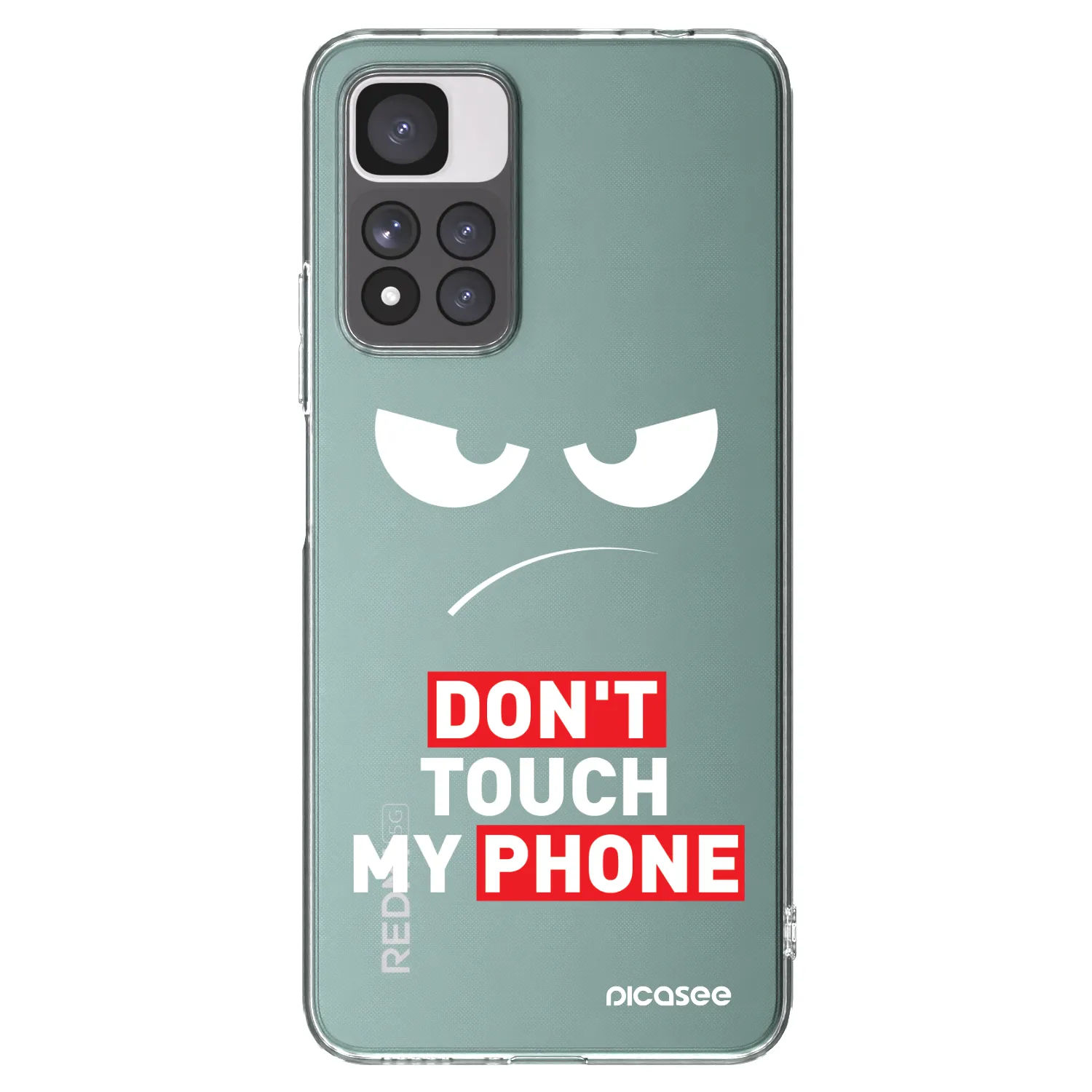 Picasee Xiaomi Redmi Note 11 Pro+ 5G Hülle - Transparentes Silikon - Angry Eyes - Transparent