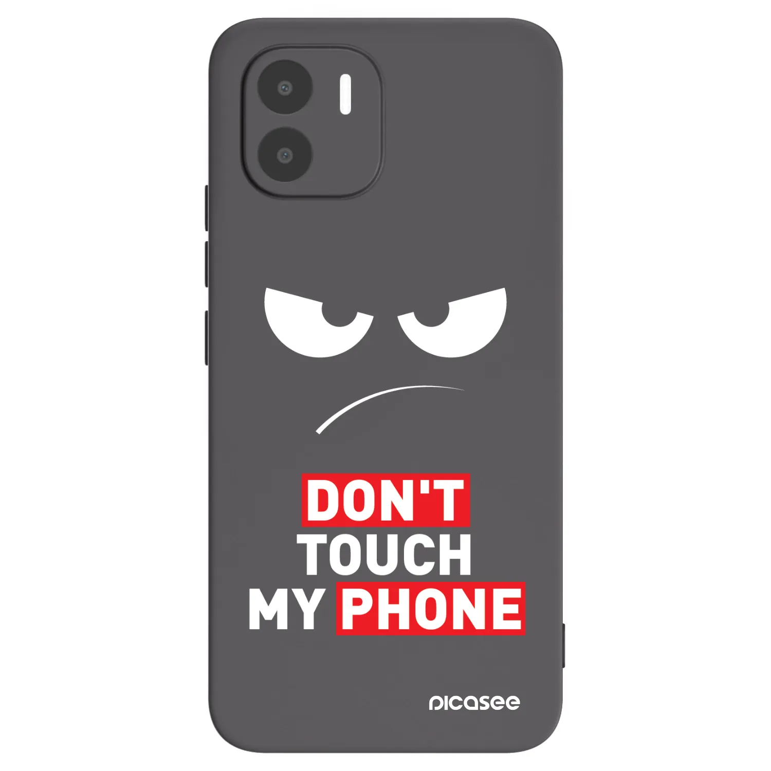 Picasee Xiaomi Redmi A1 Hülle - Schwarzes Silikon - Angry Eyes - Transparent