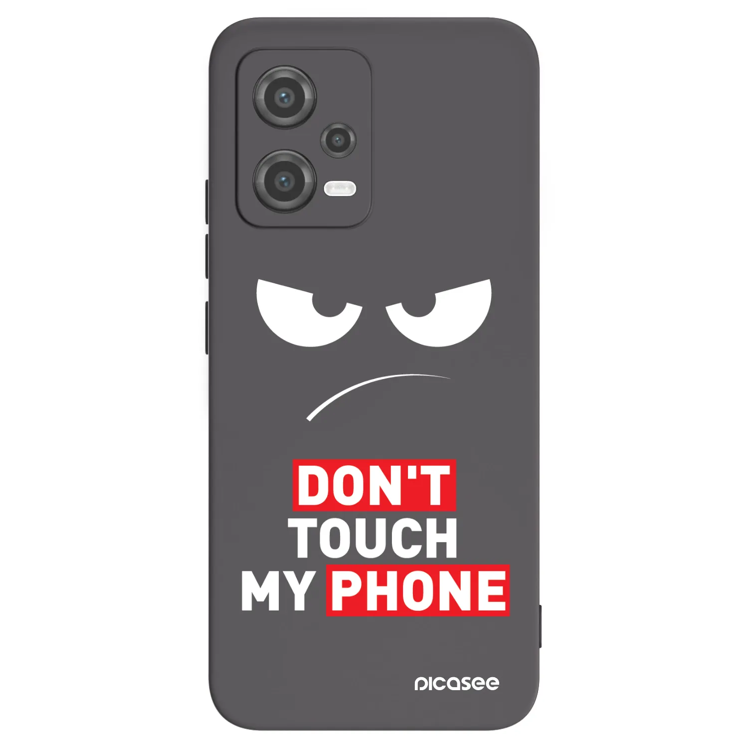 Picasee Xiaomi Poco X5 Hülle - Schwarzes Silikon - Angry Eyes - Transparent