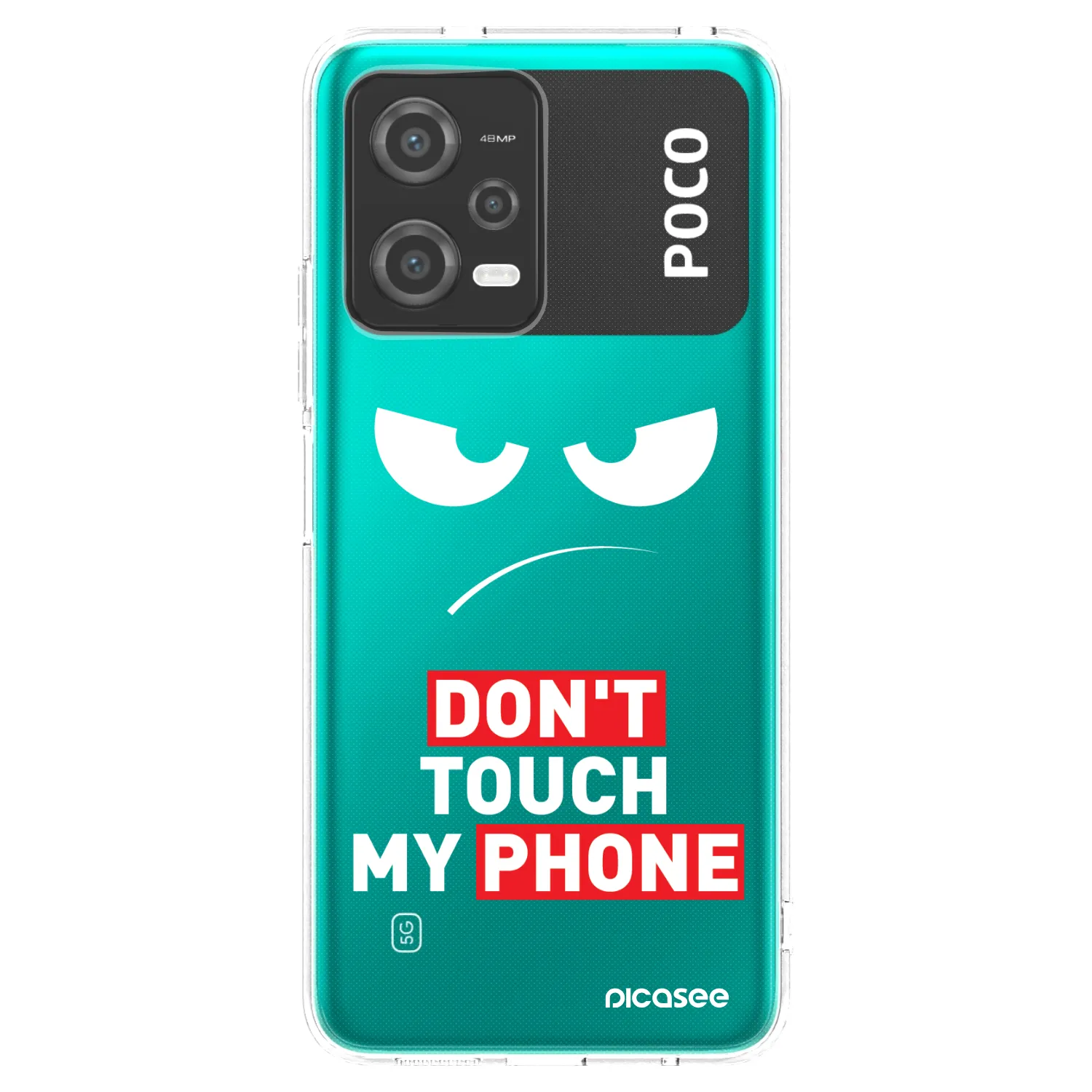 Picasee Xiaomi Poco X5 Hülle - Transparentes Silikon - Angry Eyes - Transparent