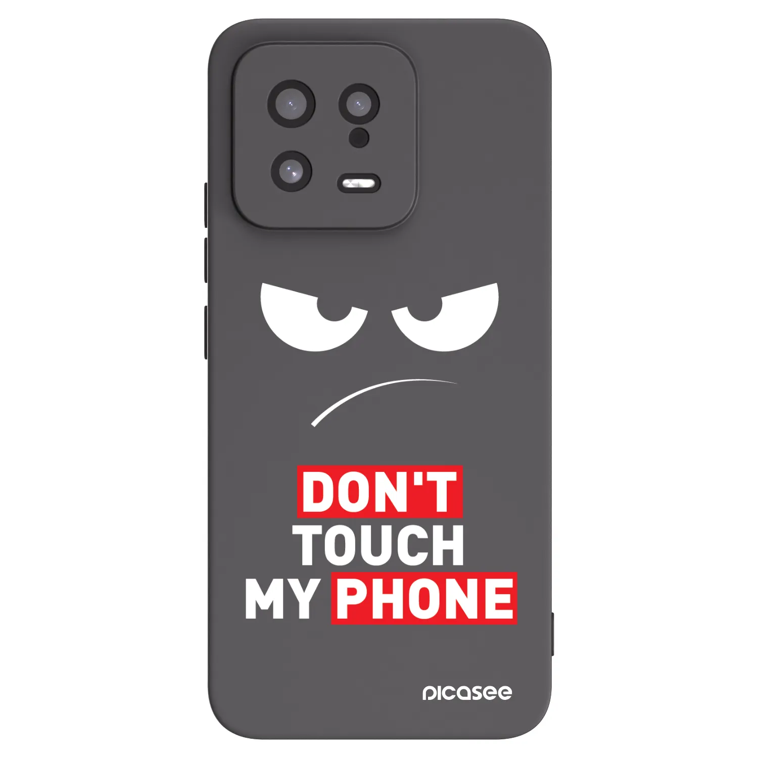 Picasee Xiaomi 13 Hülle - Schwarzes Silikon - Angry Eyes - Transparent