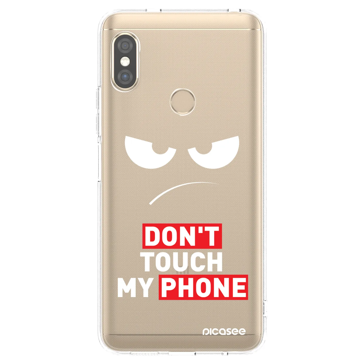 Picasee Xiaomi Redmi Note 5 Global Hülle - Transparentes Silikon - Angry Eyes - Transparent