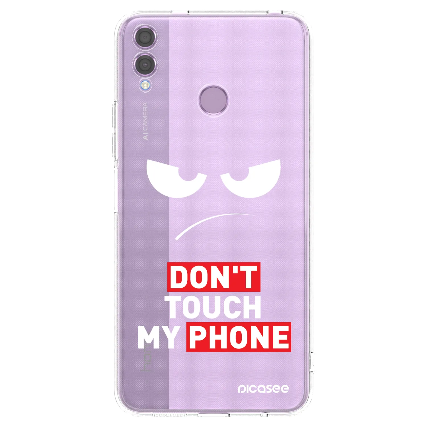 Picasee Honor 8X Hülle - Transparentes Silikon - Angry Eyes - Transparent