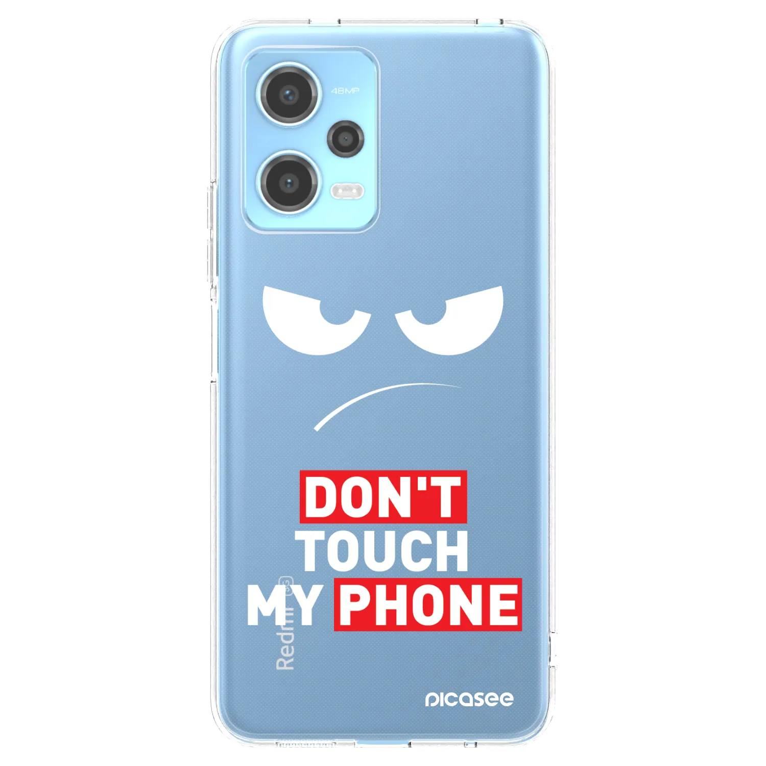 Picasee Xiaomi Redmi Note 12 5G Hülle - Transparentes Silikon - Angry Eyes - Transparent